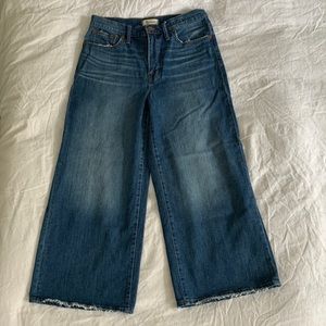 Madewell wide leg crop jeans